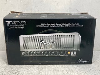 T50 INFINIUM 50-WATT CAGE-STYLE 2-CHANNEL TUBE AMPLIFIER HEAD WITH INFINIUM TUBE LIFE MULTIPLIER - RRP: £399.00: LOCATION - C12