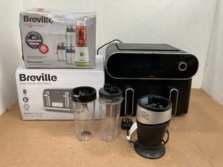 4 X KITCHEN ITEMS TO INCLUDE BREVILLE CURVE COLLECTION GREY 4 SLICE TOASTER: LOCATION - C13