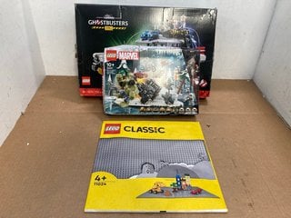 3 X ASSORTED LEGO ITEMS TO INCLUDE MARVEL THE AVENGERS ASSEMBLE: AGE OF ULTRON: LOCATION - C14