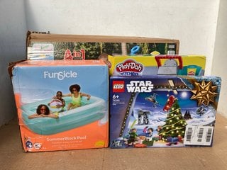 4 X CHILDRENS TOYS TO INCLUDE 4 - IN - 1 RIDE ON CAR AND LEGO STAR WARS ADVENT CALENDAR 2024: LOCATION - C15