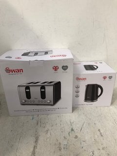 SWAN 1.7L KETTLE TO INCLUDE SWAN 4 SLICE TOASTER: LOCATION - D15