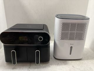 TOWER 9L DUAL BASKET AIR FRYER TO INCLUDE 10L DEHUMIDIFIER: LOCATION - D15