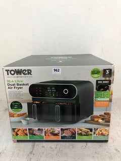 TOWER 10.4L DUAL BASKET AIR FRYER - RRP: £130.00: LOCATION - D13