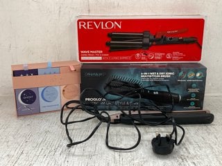 4 X BEAUTY ITEMS TO INCLUDE REVLON WAVE MASTER: LOCATION - D12