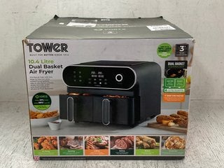 TOWER 10.4L DUAL BASKET AIR FRYER: LOCATION - D12