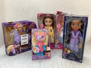 5 X CHILDRENS TOYS TO INCLUDE DISNEY PRINCESS BELLE DOLL: LOCATION - D11