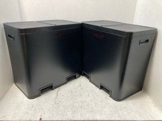 2 X JOHN LEWIS & PARTNERS DOUBLE RECYCLE BINS - 2 x 22L: LOCATION - A0