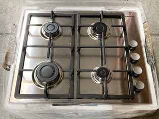 60CM HOOVER GAS HOB IN STEEL: LOCATION - BR1