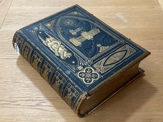 A VICTORIAN FAMILY BIBLE, LEATHER BOUND WITH BRASS CLASPS: LOCATION - CR