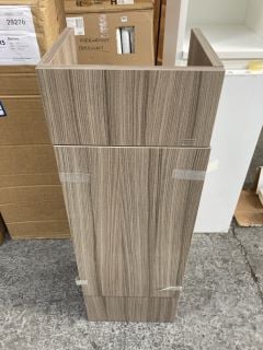 FLOOR STANDING 1 DOOR BASE UNIT IN DRIFTWOOD 300 X 260 X 870MM - RRP £210: LOCATION - D4