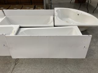 1700 X 750MM NTH SINGLE ENDED BATH WITH A GLOSS GREY MDF BATH SIDE PANEL - RRP £389: LOCATION - C3