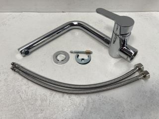 MONO KITCHEN SINK MIXER TAP IN CHROME WITH SWIVEL SPOUT - RRP £175: LOCATION - R1