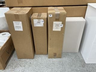 (COLLECTION ONLY) QTY OF ASSORTED WALL & FLOOR STANDING BASE UNITS IN CASHMERE - RRP £730: LOCATION - C1