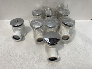 QTY OF CHROME SHOWER WASTES - RRP £80: LOCATION - R1