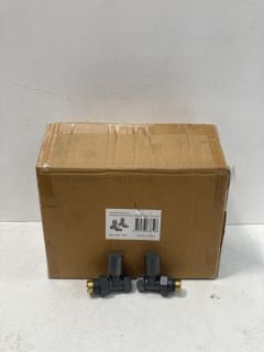 QTY OF STRAIGHT 15MM RADIATOR VALVES IN GUNMETAL - RRP £500: LOCATION - R1