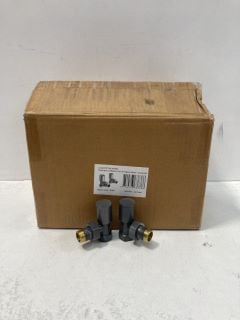 QTY OF ANGLED 15MM RADIATOR VALVES IN GUNMETAL - RRP £500: LOCATION - R1