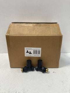 QTY OF STRAIGHT 15MM RADIATOR VALVES IN OBSIDIAN - RRP £500: LOCATION - R1