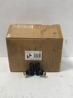 QTY OF ANGLED 15MM RADIATOR VALVES IN OBSIDIAN - RRP £500: LOCATION - R1