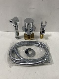 WALL MOUNTED CHROME DOUCHE KIT WITH MANUAL MIXER - RRP £195: LOCATION - R1