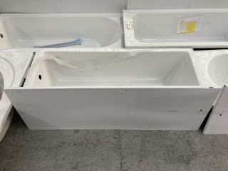 1700 X 700MM NTH SINGLE ENDED BATH WITH A GLOSS GREY MDF BATH SIDE PANEL - RRP £379: LOCATION - C3