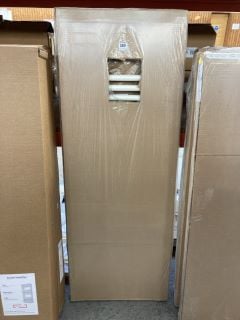 WHITE STRAIGHT TUBED HEATED TOWEL RADIATOR 1374 X 500MM - RRP £360: LOCATION - BACK RACK