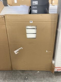 WHITE HORIZONTAL DOUBLE SLIM PANEL RADIATOR 840 X 635MM - RRP £440: LOCATION - BACK RACK 2