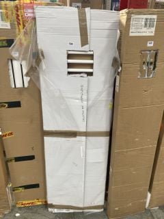 WHITE STRAIGHT TUBED HEATED TOWEL RADIATOR 1600 X 500MM - RRP £495: LOCATION - C5