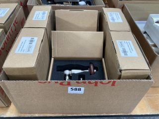 QTY OF ASSORTED TRADITIONAL STYLED TRV VALVES WITH LOCK SHIELDS - RRP £540: LOCATION - C4 TABLES