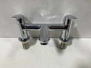 DECK MOUNTED BATH FILLER IN CHROME - RRP £265: LOCATION - RACKING 2