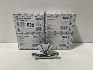 QTY OF WALL MOUNTED CHROME ROBE HOOKS - RRP £80: LOCATION - RACKING 2