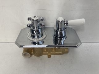 TRADITIONAL CONCEALED SHOWER VALVE IN CHROME - RRP £405: LOCATION - RACKING 2