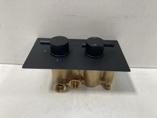 TWIN CONCEALED SHOWER VALVE IN BLACK - RRP £399: LOCATION - RACKING 2