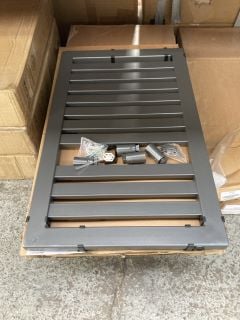 GUNMETAL GREY BOX SECTION HEATED TOWEL RADIATOR 804 X 500MM - RRP £310: LOCATION - RACKING 2