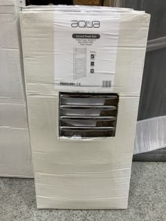 CHROME STRAIGHT TUBED HEATED TOWEL RADIATOR 800 X 400MM - RRP £199: LOCATION - C4 ISLAND