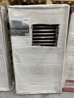 TRADITIONAL HORIZONTAL 3 COLUMN CAST IRON STYLE RADIATOR IN RAW METAL FINISH 1190 X 600MM - RRP £625: LOCATION - C4 ISLAND