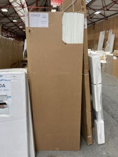 (COLLECTION ONLY) 1700MM WHITE OAK MDF BATH SIDE PANEL - RRP £145: LOCATION - C4 ISLAND