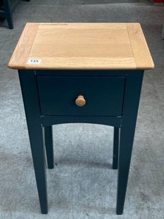 TRADITIONAL TELEPHONE TABLE IN NATURAL & BLUE: LOCATION - C8