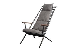 CLASSIC ADDITIONS HEYDON CHAIR MILAN STEEL COVER IN GREY RRP: £899: LOCATION - B2