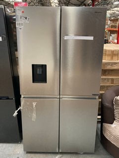 HISENSE DOUBLE FRIDGE FREEZER WITH WATER DISPENSER MODEL: RQ758N4SWI1: LOCATION - C8