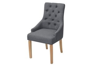 GRACE OAK DINING CHAIR IN SLATE FABRIC RRP: £299: LOCATION - B2