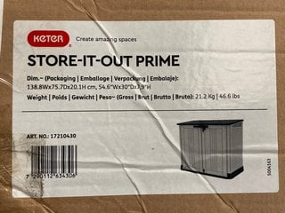 KETER STORE IT OUT PRIME PLASTIC STORAGE BOX: LOCATION - C8