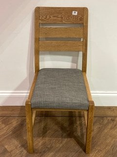 STAFFORDSHIRE OAK DINING CHAIR RRP: £219: LOCATION - B2