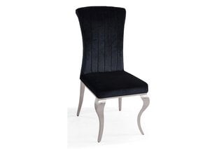 NICOLE DINING CHAIR IN BLACK FABRIC RRP: £305: LOCATION - B3