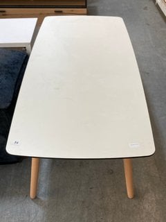 STYLE TABLES SOFA TABLE WITH CREAM TOP RRP: £299: LOCATION - B3