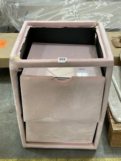 2 DRAWER BEDSIDE CABINET IN PINK: LOCATION - B5