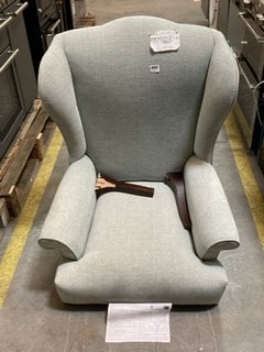 JOHN LEWIS & PARTNERS SHAFTESBURY CHAIR IN GREY ( DAMAGED ) RRP: £848: LOCATION - A4