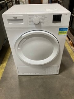 BEKO 8KG WASHING MACHINE MODEL: DTLCE80051W RRP: £268: LOCATION - A4