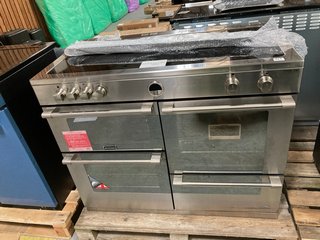 STOVES STERLING DELUXE ELECTRIC STAINLESS STEEL RANGE COOKER MODEL: ST STER DX S1100EI RRP: £2879: LOCATION - A4 (KERBSIDE PALLET DELIVERY)