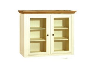 NORMANDY DINING SIDEBOARD TOP IN CREAM & GLASS DOORS RRP: £799: LOCATION - B3