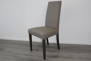 CONTE SIDE DINING CHAIR IN ECO LEATHER TOP RRP: £379: LOCATION - B3